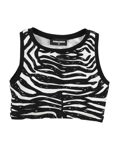 Dsquared2 Kids'  Toddler Girl T-shirt Black Size 4 Cotton, Elastane