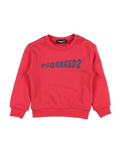 Dsquared2 Toddler Boy Sweatshirt Red Size 3 Cotton, Elastane In Red