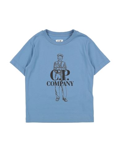 C.p. Company Undersixteen Babies' C. P. Company Undersixteen Toddler Boy T-shirt Pastel Blue Size 4 Cotton