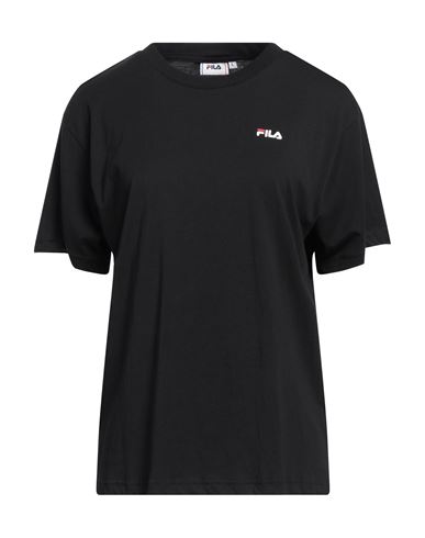 Fila Woman T-shirt Black Size L Cotton In Black