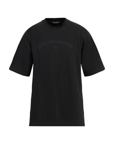 Dolce & Gabbana Jersey Crewneck T-shirt In Black