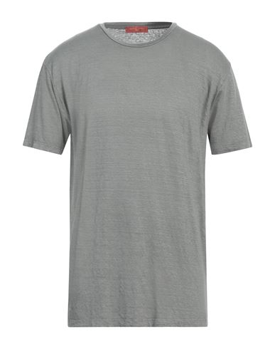 Daniele Fiesoli Man T-shirt Lead Size Xxl Linen, Elastane In Grey