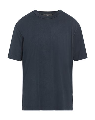 Daniele Fiesoli Man T-shirt Midnight Blue Size M Cotton In Blue