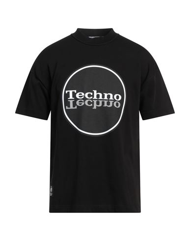 The Workshop Berlin Man T-shirt Black Size Xxl Cotton In Black