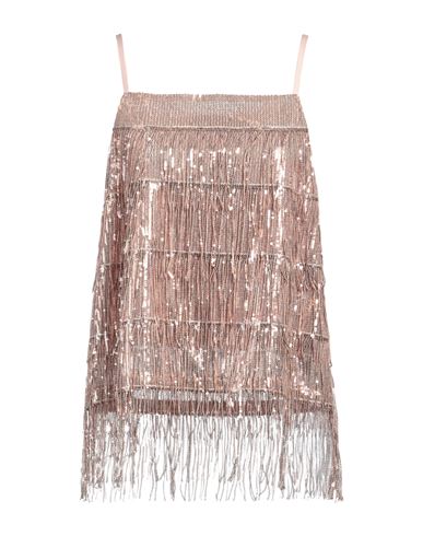 Xandres Woman Top Rose Gold Size 16 Polyester In Rose Gold