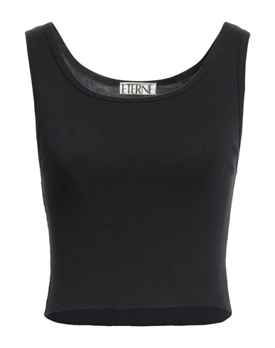 Éterne Woman Tank Top Black Size M Cotton