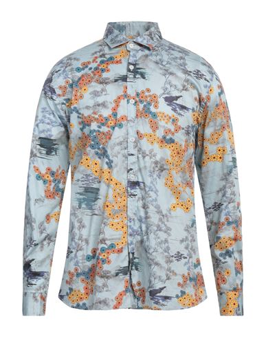 MESSAGERIE MESSAGERIE PATRIZIO PISCAGLIA MAN SHIRT SKY BLUE SIZE 17 COTTON 