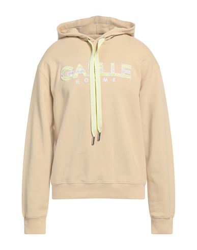 Gaelle Paris Gaëlle Paris Man Sweatshirt Beige Size Xl Cotton, Elastane In Beige