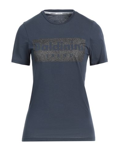 Baldinini Woman T-shirt Navy Size Xs Cotton In Navy