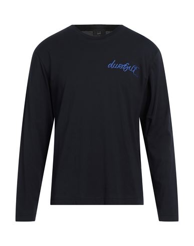 Dunhill Man T-shirt Midnight Blue Size L Cotton In Blue