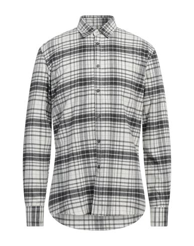 Grey Daniele Alessandrini Man Shirt Lead Size 15 ¾ Cotton In Gray