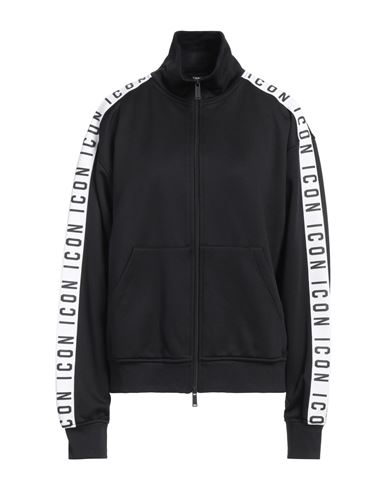 Dsquared2 Woman Sweatshirt Black Size M Polyamide, Cotton In Black
