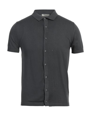 Crossley Man Cardigan Charcoal Size S Cotton In Grey