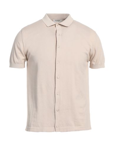Crossley Man Cardigan Beige Size Xl Cotton In Beige