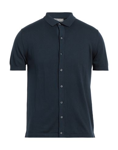 Crossley Man Shirt Navy Size Xl Cotton In Navy