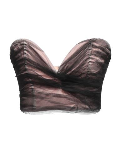 Aniye By Woman Top Black Size 6 Polyester, Elastane In Brown