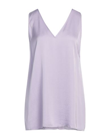 Kaos Jeans Woman Top Lilac Size 4 Viscose In Purple