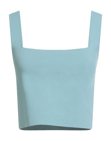Weekend Max Mara Woman Top Sky Blue Size L Viscose, Polyester