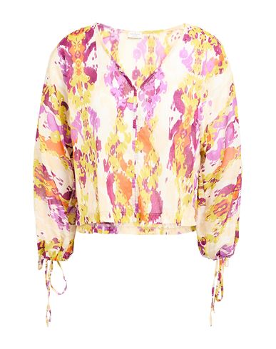 Rebel Queen By Liu •jo Woman Top Pastel Yellow Size M Cotton