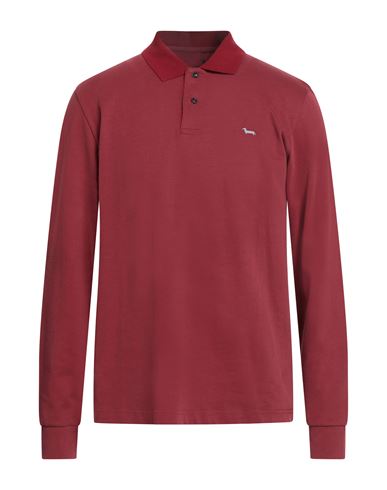 Harmont & Blaine Man Polo Shirt Garnet Size L Cotton In Red