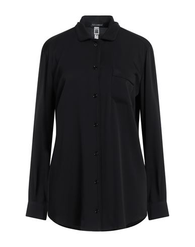 Dolce & Gabbana Woman Shirt Black Size M Silk, Elastane In Black