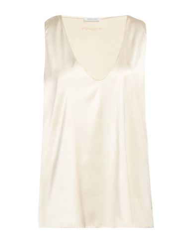 Patrizia Pepe Woman Top Cream Size 10 Viscose, Polyamide, Elastane In White
