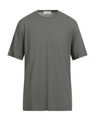 Filippo De Laurentiis Man T-shirt Military Green Size 46 Cotton