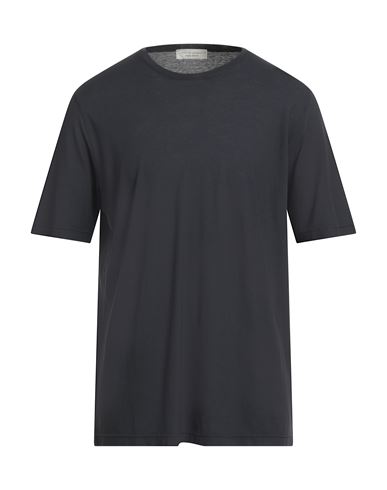 Filippo De Laurentiis Man T-shirt Charcoal Size 48 Cotton In Black