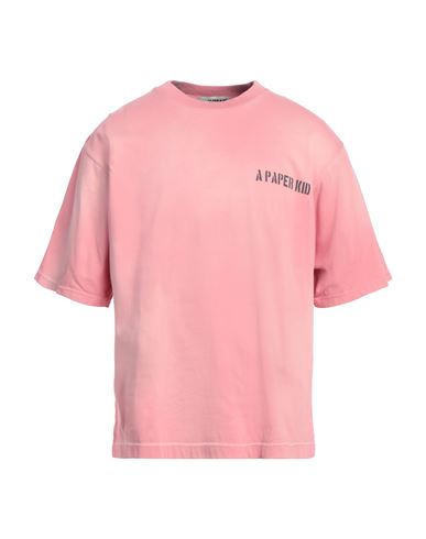 A Paper Kid Man T-shirt Antique Rose Size L Cotton In Pink