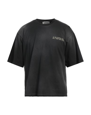 A Paper Kid Man T-shirt Black Size L Cotton In Black