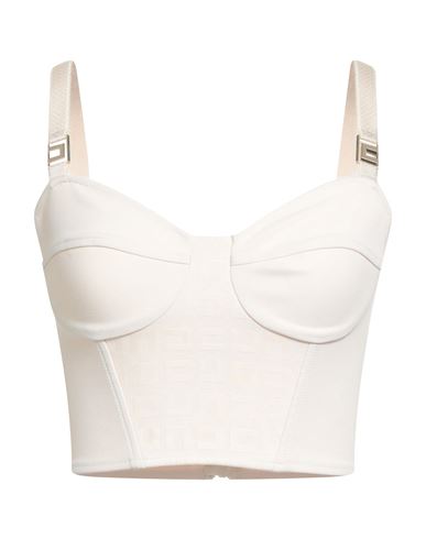 Elisabetta Franchi Woman Top Beige Size 4 Polyester, Elastane, Polyamide In Neutral