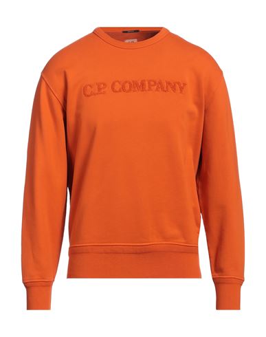 C.p. Company C. P. Company Man Sweatshirt Orange Size Xxl Cotton