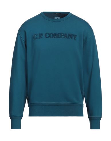 C.p. Company C. P. Company Man Sweatshirt Deep Teal Size Xxl Cotton