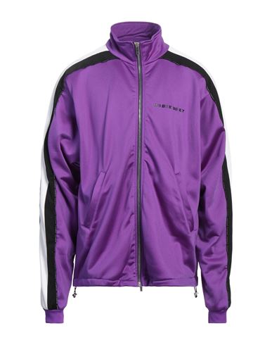 VTMNTS VTMNTS MAN SWEATSHIRT PURPLE SIZE L POLYAMIDE, POLYESTER 