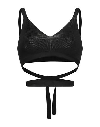 Kaos Jeans Woman Top Black Size M Viscose, Polyamide In Black