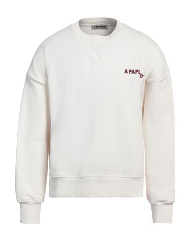A Paper Kid Classic Cotton Sweater With Bold Graphic Print And Relaxed Fit In White