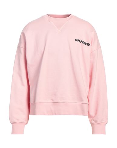 A Paper Kid Man Sweatshirt Pink Size Xl Cotton In Pink