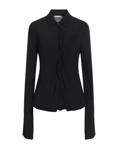 Shop Patrizia Pepe Woman Shirt Black Size 10 Viscose