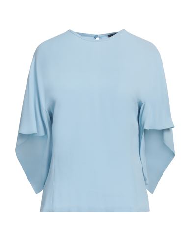 Seventy Venezia Woman Top Sky Blue Size 4 Viscose In Blue