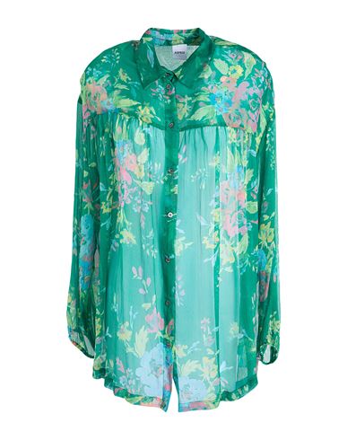 ASPESI ASPESI WOMAN SHIRT GREEN SIZE 10 SILK 