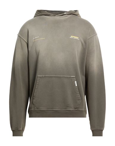 Represent Man Sweatshirt Taupe Size S Cotton, Elastane In Gray