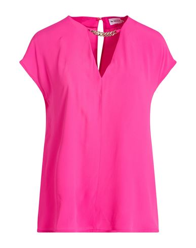 Marella Woman Top Fuchsia Size 10 Acetate, Silk In Multi