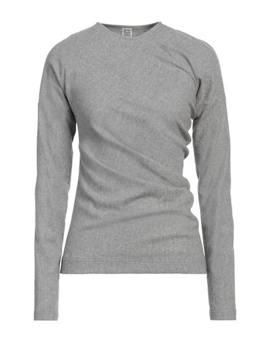 Totême Gray Twisted Sweater In Gray