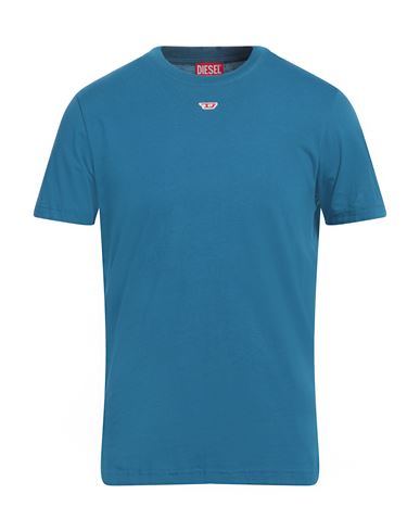 Diesel T-shirt With D Patch In Blue