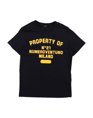 N°21 Toddler Boy T-shirt Midnight Blue Size 6 Cotton In Blue