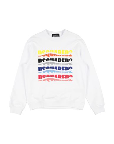 Dsquared2 Toddler Sweatshirt White Size 6 Cotton In White