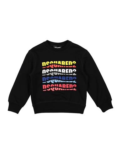 Dsquared2 Toddler Sweatshirt Black Size 6 Cotton In Black