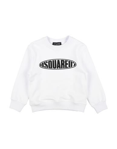 Dsquared2 Toddler Sweatshirt White Size 6 Cotton, Elastane In White
