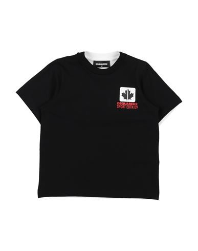 Dsquared2 Toddler Boy T-shirt Black Size 6 Cotton, Elastane In Black