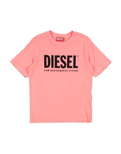 Diesel Toddler T-shirt Coral Size 6 Cotton In Red